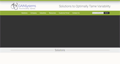 Desktop Screenshot of gainsystems.com