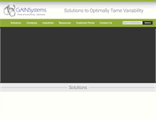 Tablet Screenshot of gainsystems.com